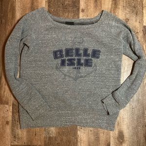 Pure Detroit Belle Isle super soft boat neck sweatshirt size small